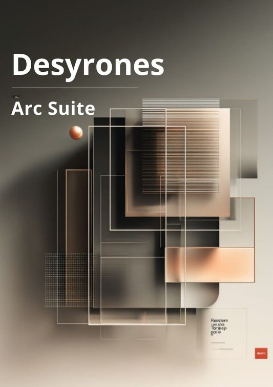 Desyrones Arc Suite product packaging with geometric design elements.