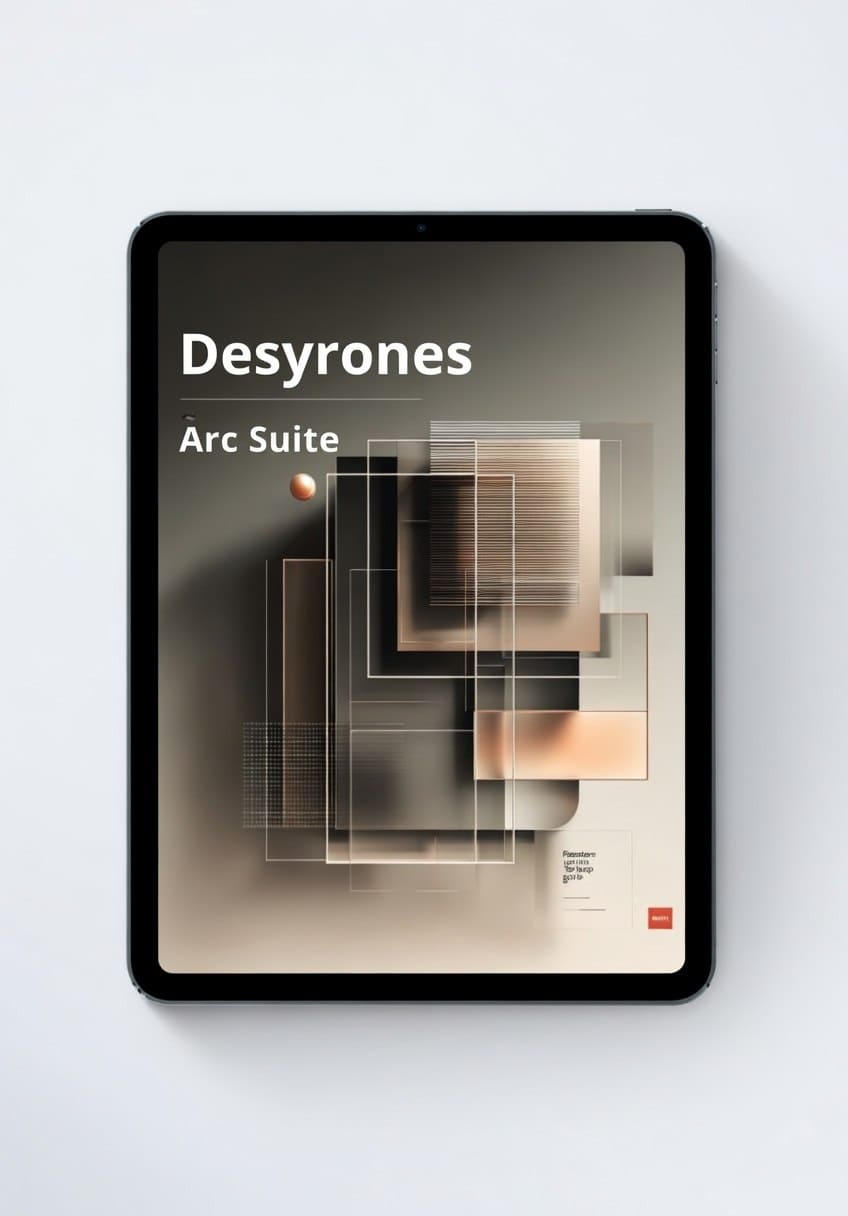 Desyrones Arc Suite on a tablet screen with a minimalistic design.