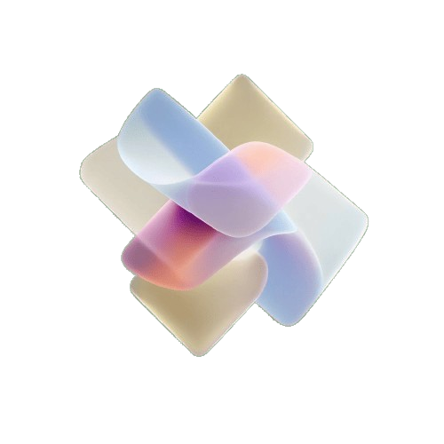 Gradient-colored phone case on a white background